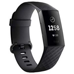 A watch band with touch screen displaying a heart rate reading.