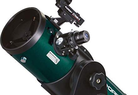 A telescope pointed at the sky.